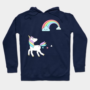 Sweet unicorn and clouds Hoodie